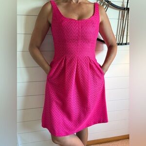 Nine West Pink Lace Overlay Mini Dress